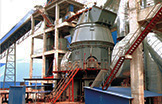 Work site of grinding plant Work site of grinding plant