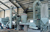 Work site of grinding plant Work site of grinding plant