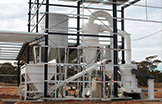 Work site of grinding plant Work site of grinding plant